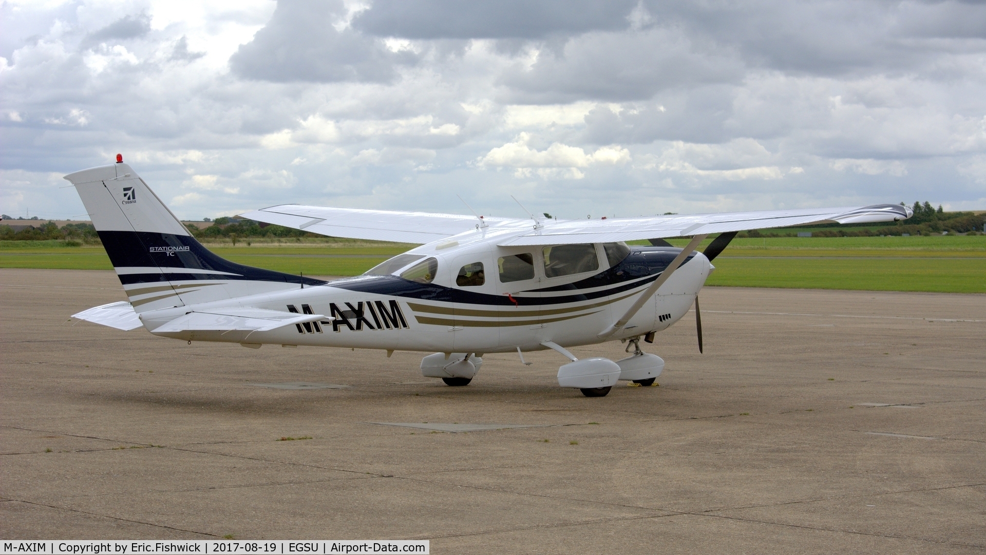 M-AXIM, 2005 Cessna T206H Turbo Stationair C/N T20608513, 2. M-AXIM visiting The Imperial War Museum, Duxford, Aug, 2017.