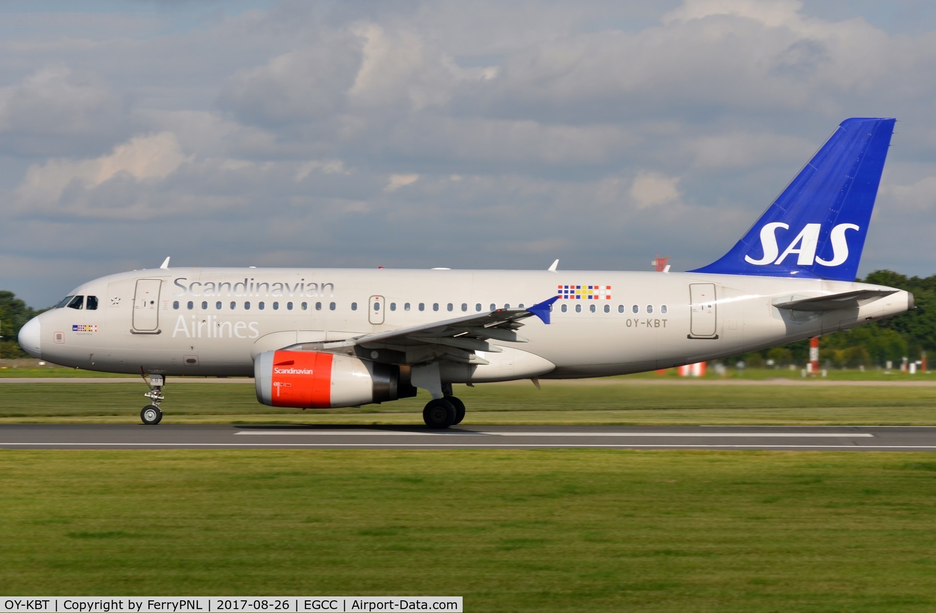 OY-KBT, 2007 Airbus A319-131 C/N 3292, Departure of SAS A319