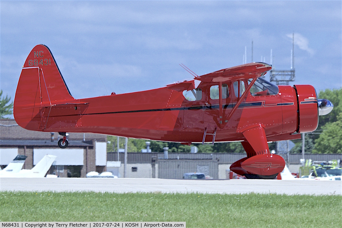 N68431, 1943 Howard Aircraft DGA-15P C/N 991, At 2017 EAA Airventure at Oshkosh
