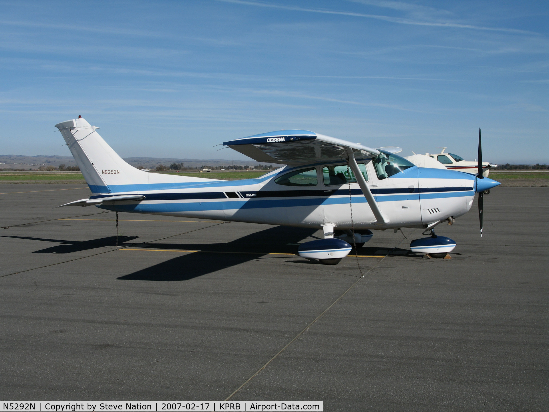 N5292N, 1980 Cessna 182Q Skylane C/N 18267624, Southern California-based 1980 Cessna 182Q Skylane visiting @ Paso Robles Municipal Airport, CA