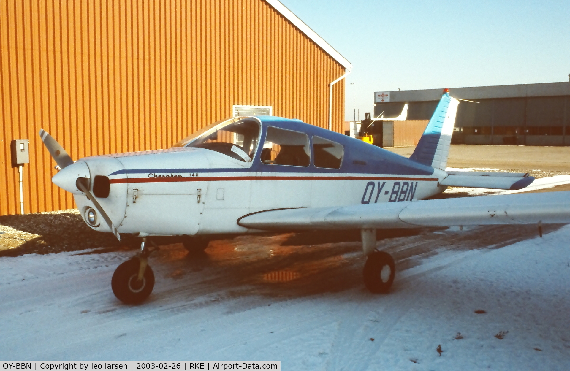 OY-BBN, 1966 Piper PA-28-140 Cherokee Cruiser C/N 28-22502, Roskilde 26.2.2003