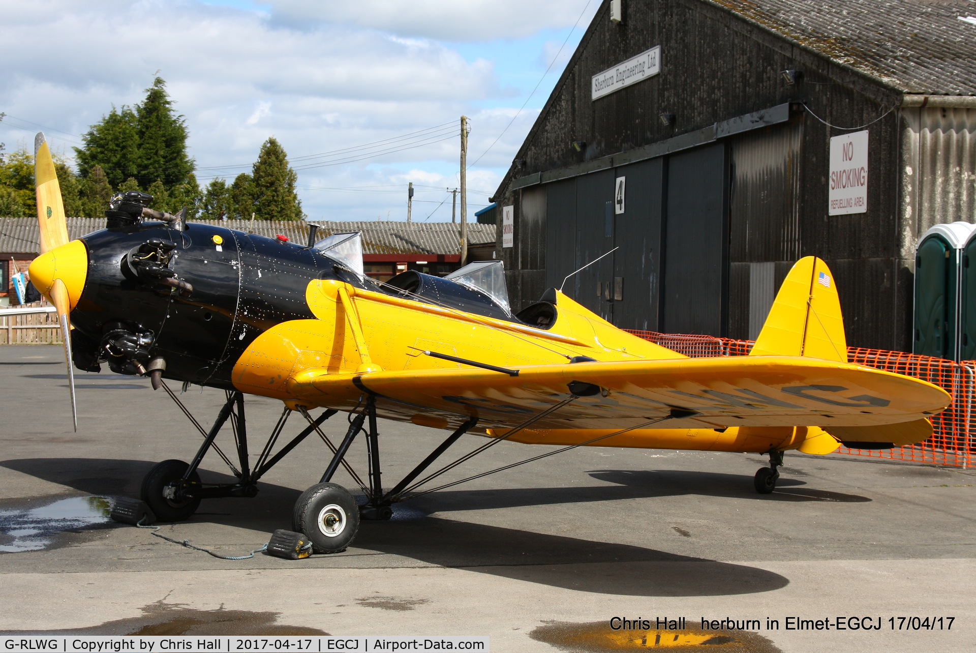 G-RLWG, 1942 Ryan PT-22 Recruit (ST3KR) C/N 1716, at Sherburn in Elmet