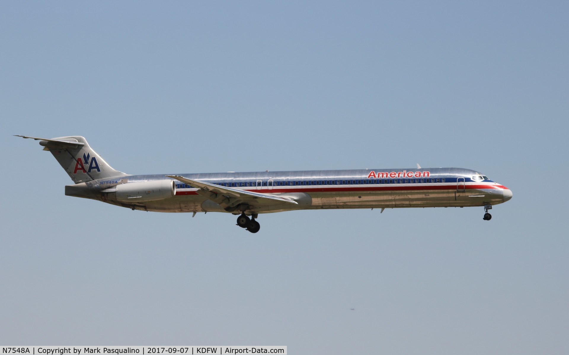 N7548A, 1991 McDonnell Douglas MD-82 (DC-9-82) C/N 53030, MD-82
