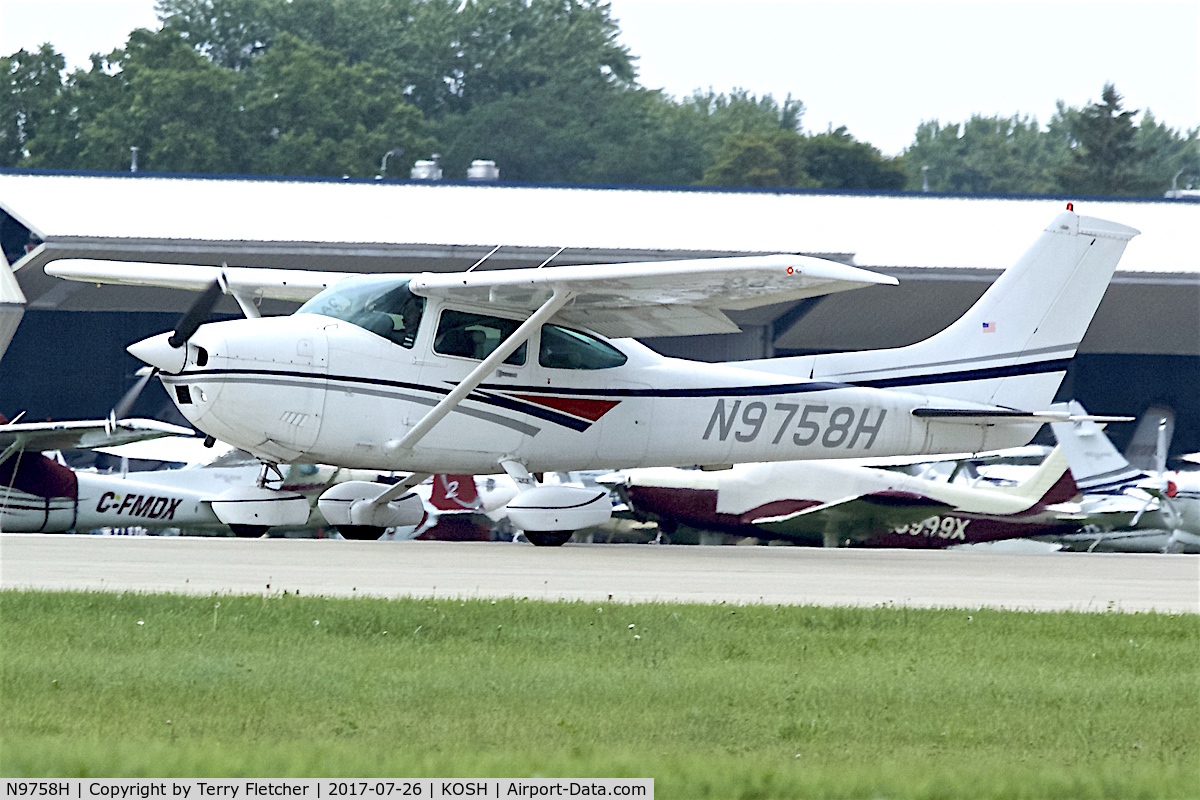 N9758H, 1981 Cessna 182R Skylane C/N 18268000, at 2017 EAA AirVenture at Oshkosh