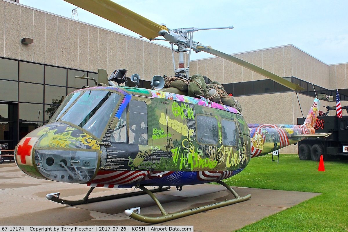 67-17174, 1967 Bell UH-1H Iroquois C/N 9372, Take me Home Huey project exhibited at EAA Museum at Oshkosh