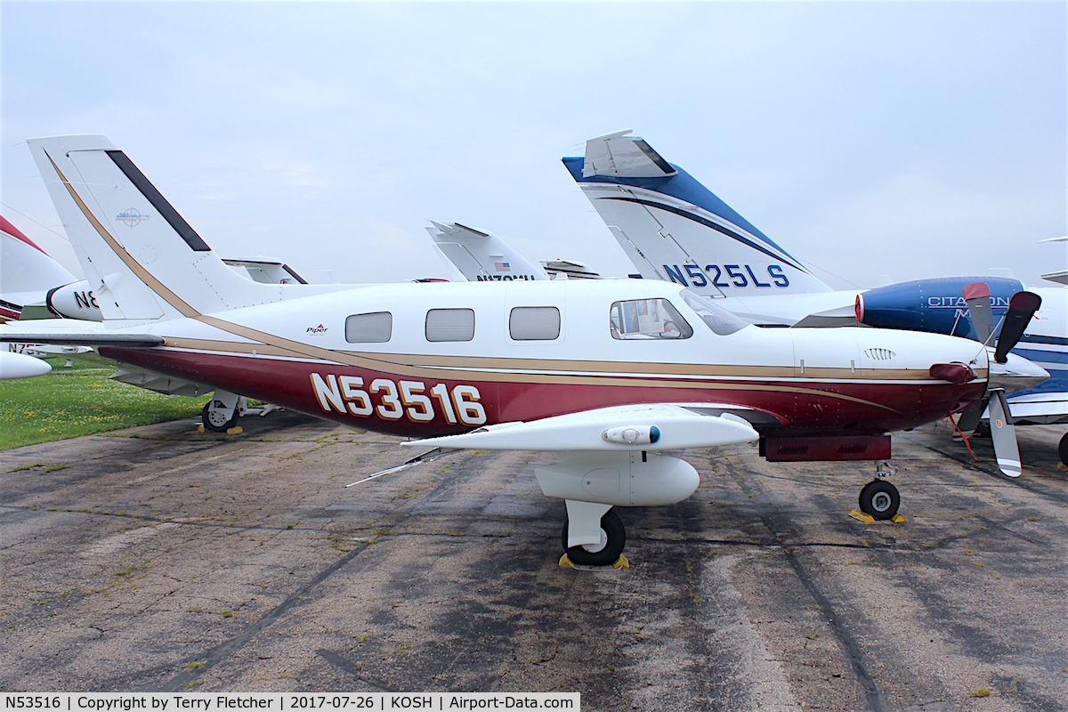 N53516, 2002 Piper PA-46-500TP Malibu Meridian C/N 4697132, At 2017 EAA AirVenture at Oshkosh