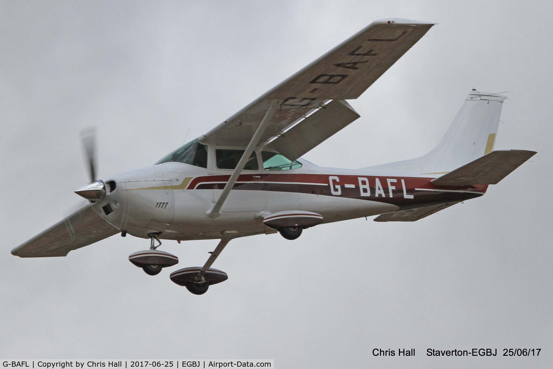 G-BAFL, 1973 Cessna 182P Skylane C/N 182-61469, Project Propeller at Staverton