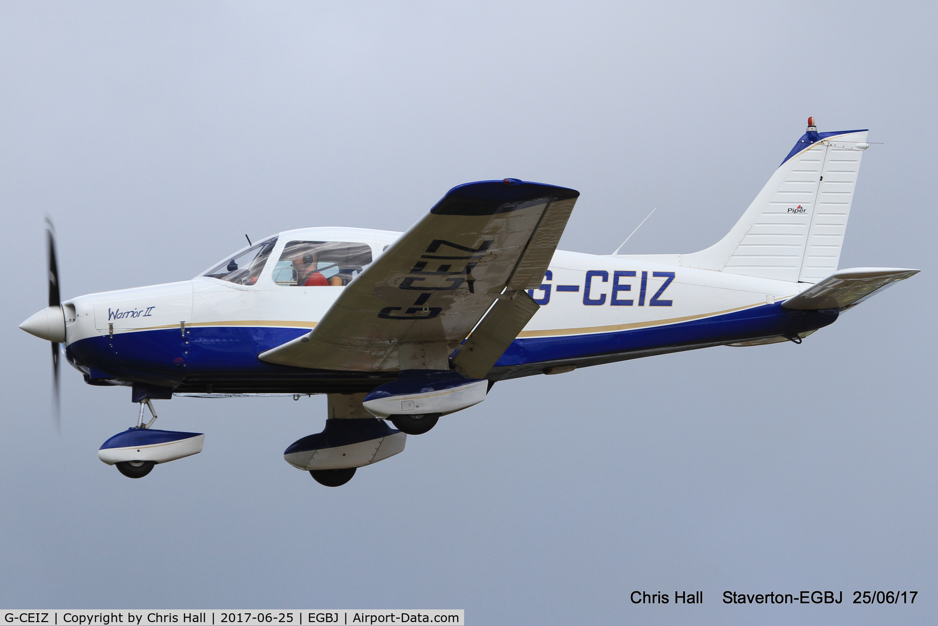 G-CEIZ, 1980 Piper PA-28-161 Cherokee Warrior II C/N 28-8116076, Project Propeller at Staverton