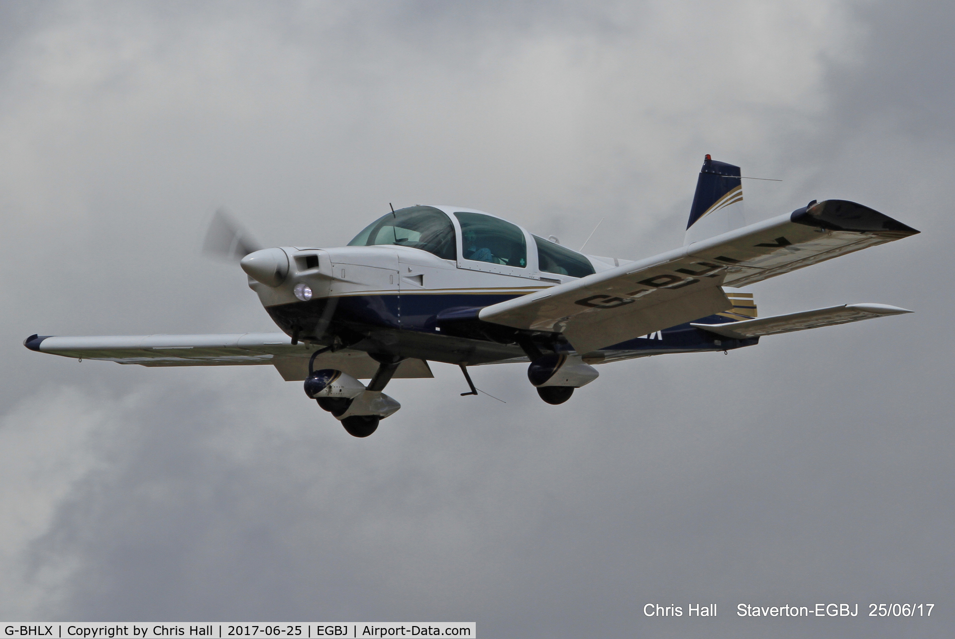 G-BHLX, 1977 Grumman American AA-5B Tiger C/N AA5B-0573, Project Propeller at Staverton