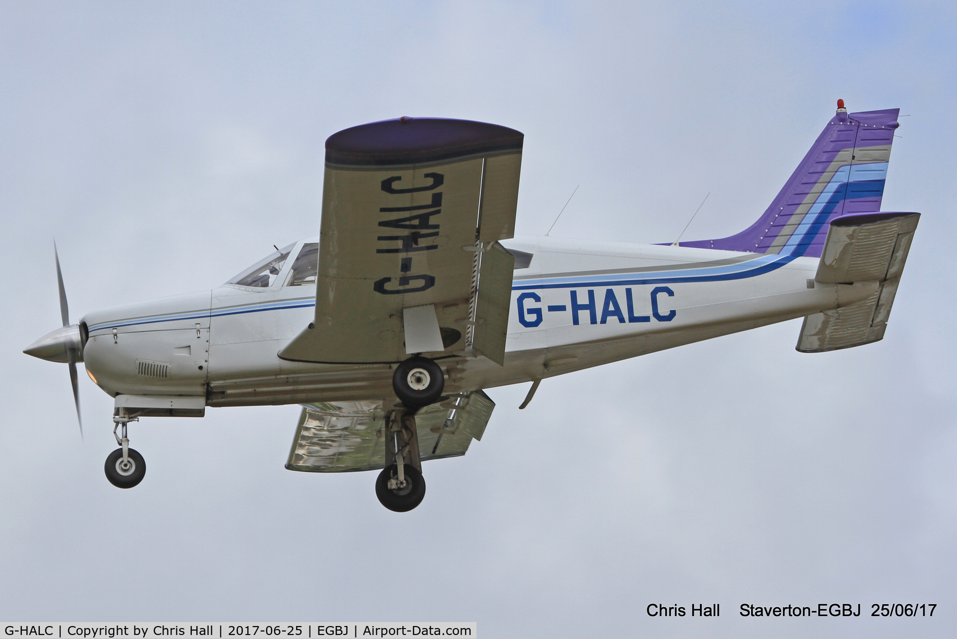 G-HALC, 1973 Piper PA-28R-200 Cherokee Arrow C/N 28R-7335042, Project Propeller at Staverton