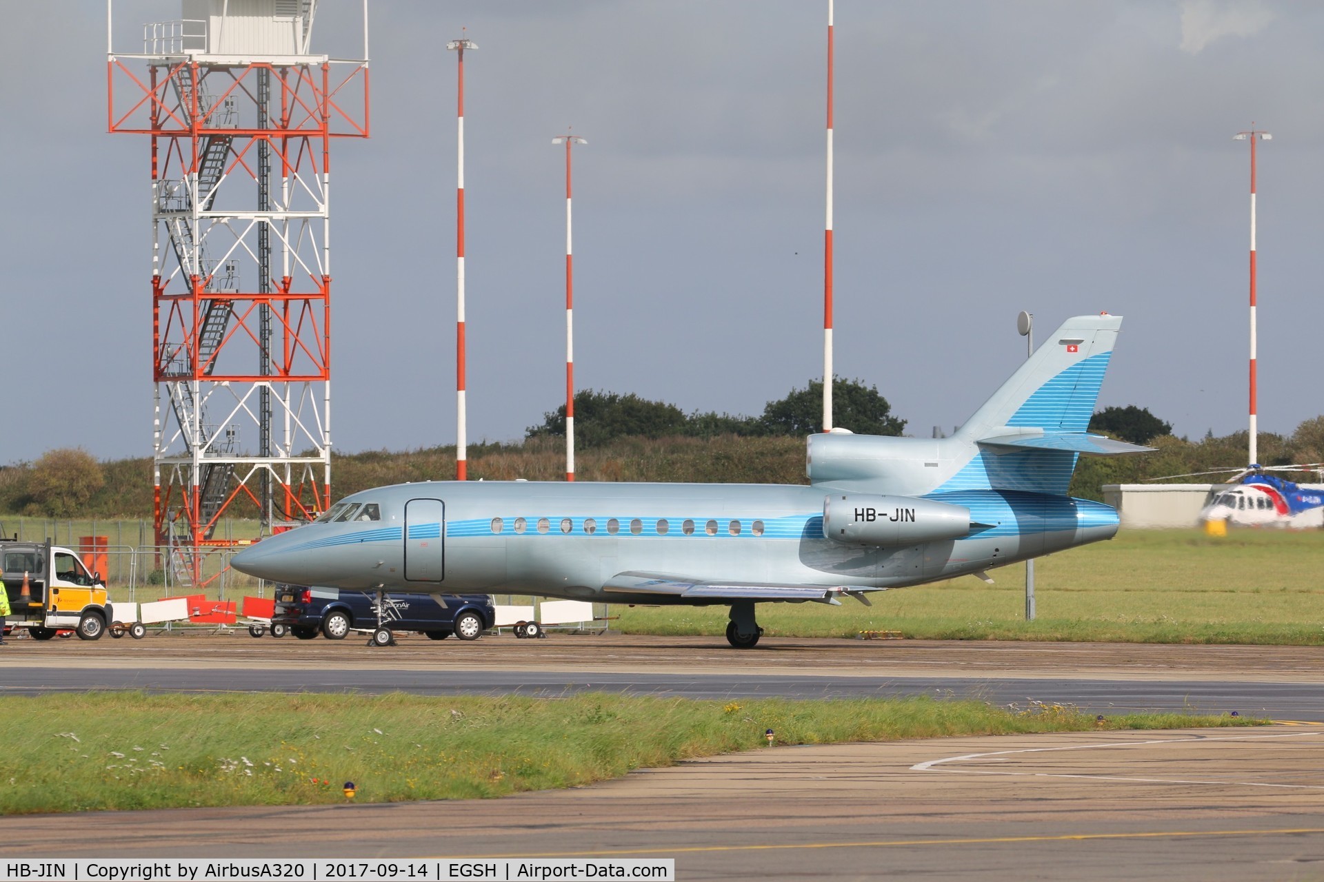 HB-JIN, 2002 Dassault Falcon 900EX C/N 107, Nice suprise visitor to Norwich