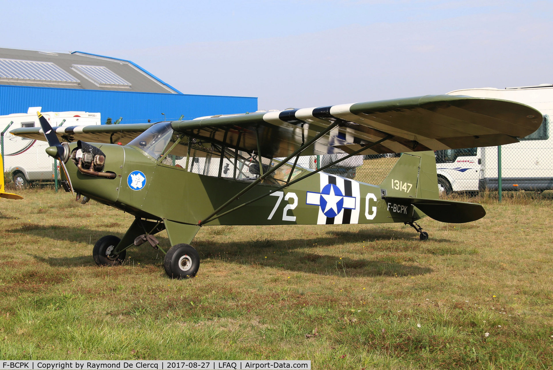 F-BCPK, 1945 Piper L-4J Grasshopper (J3C-65D) C/N 13147, Airshow Albert.