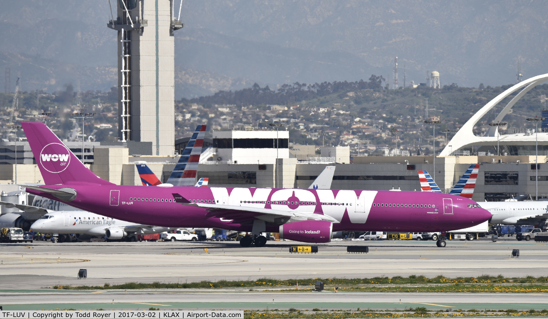 TF-LUV, 2015 Airbus A330-343 C/N 1607, Taxiing for departure at LAX