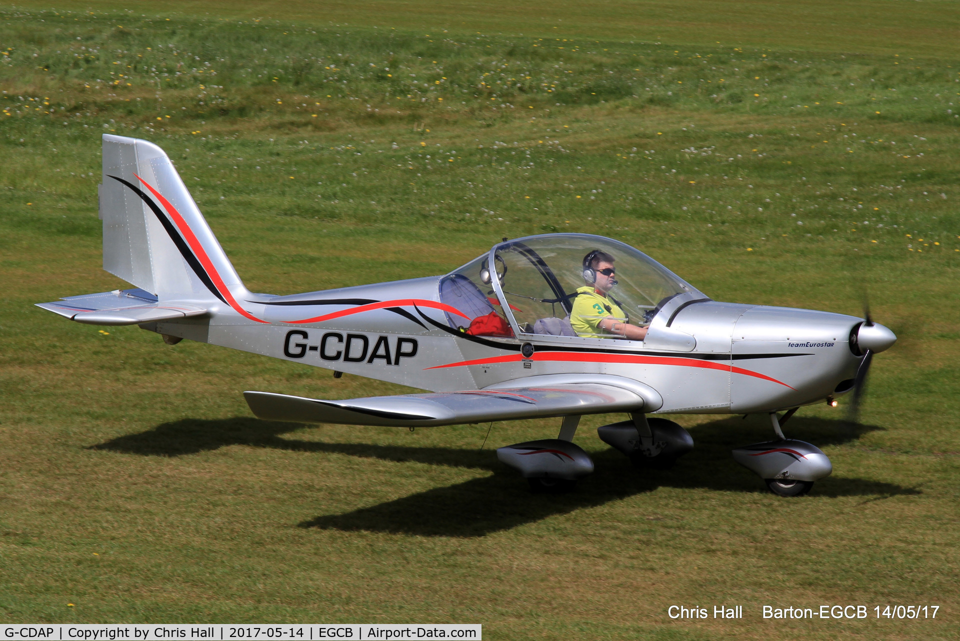 G-CDAP, 2004 Aerotechnik EV-97 TeamEurostar UK C/N 2114, at Barton