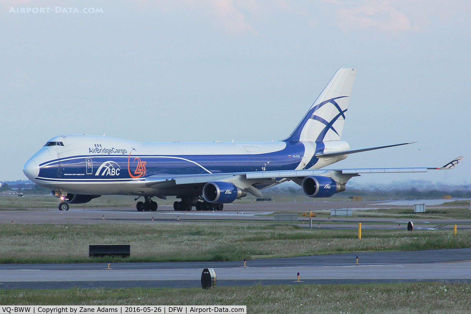 VQ-BWW, 2008 Boeing 747-428F/ER/SCD C/N 35233, Departing DFW Airport