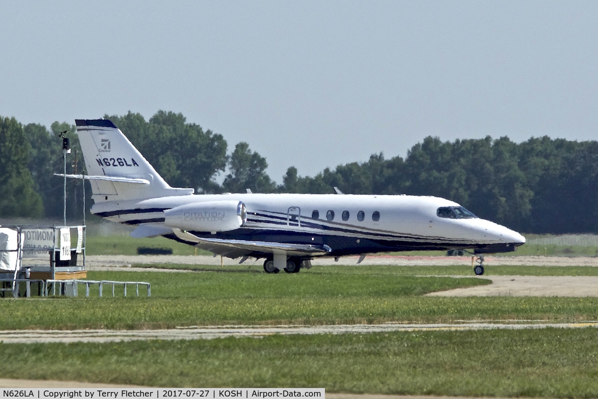 N626LA, 2016 Cessna 680A Citation Latitude C/N 680A-0026, At 2017 EAA AirVenture at Oshkosh