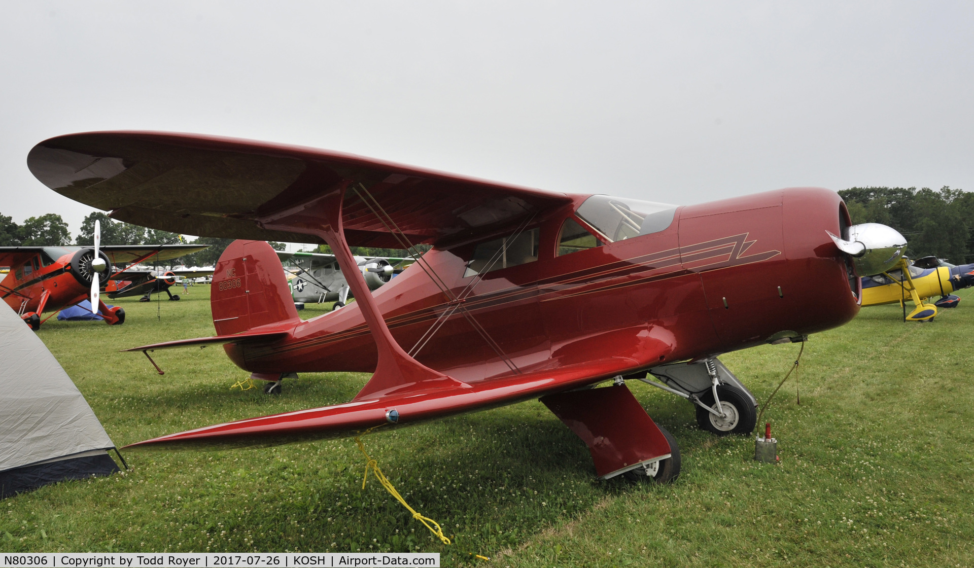 N80306, 1947 Beech G17S C/N B-5, Airventure 2017