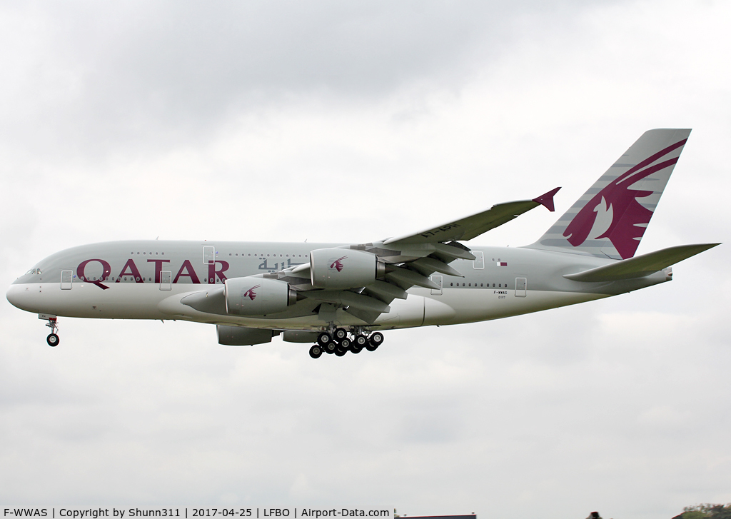 F-WWAS, 2016 Airbus A380-861 C/N 0197, C/n 0197 - To be A7-APH