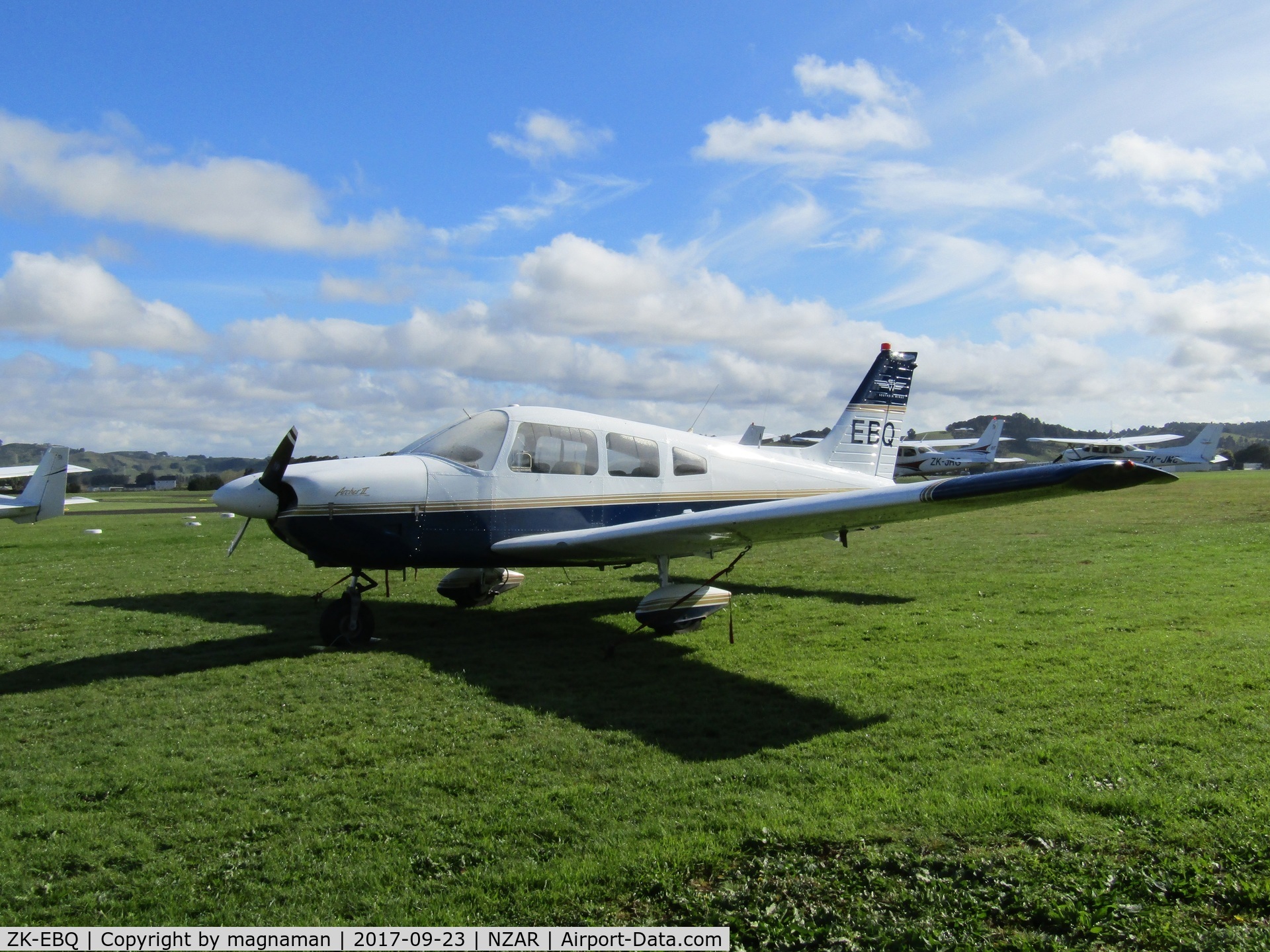 ZK-EBQ, Piper PA-28-181 C/N 28-7690458, at ardmore - new to me!