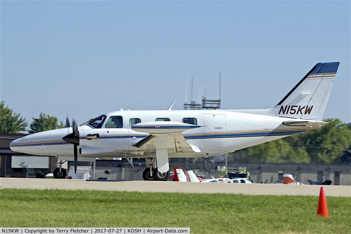 N15KW, 1981 Piper PA-31T2 Cheyenne IIXL C/N 31T-8166014, At 2017 EAA AirVenture at Oshkosh