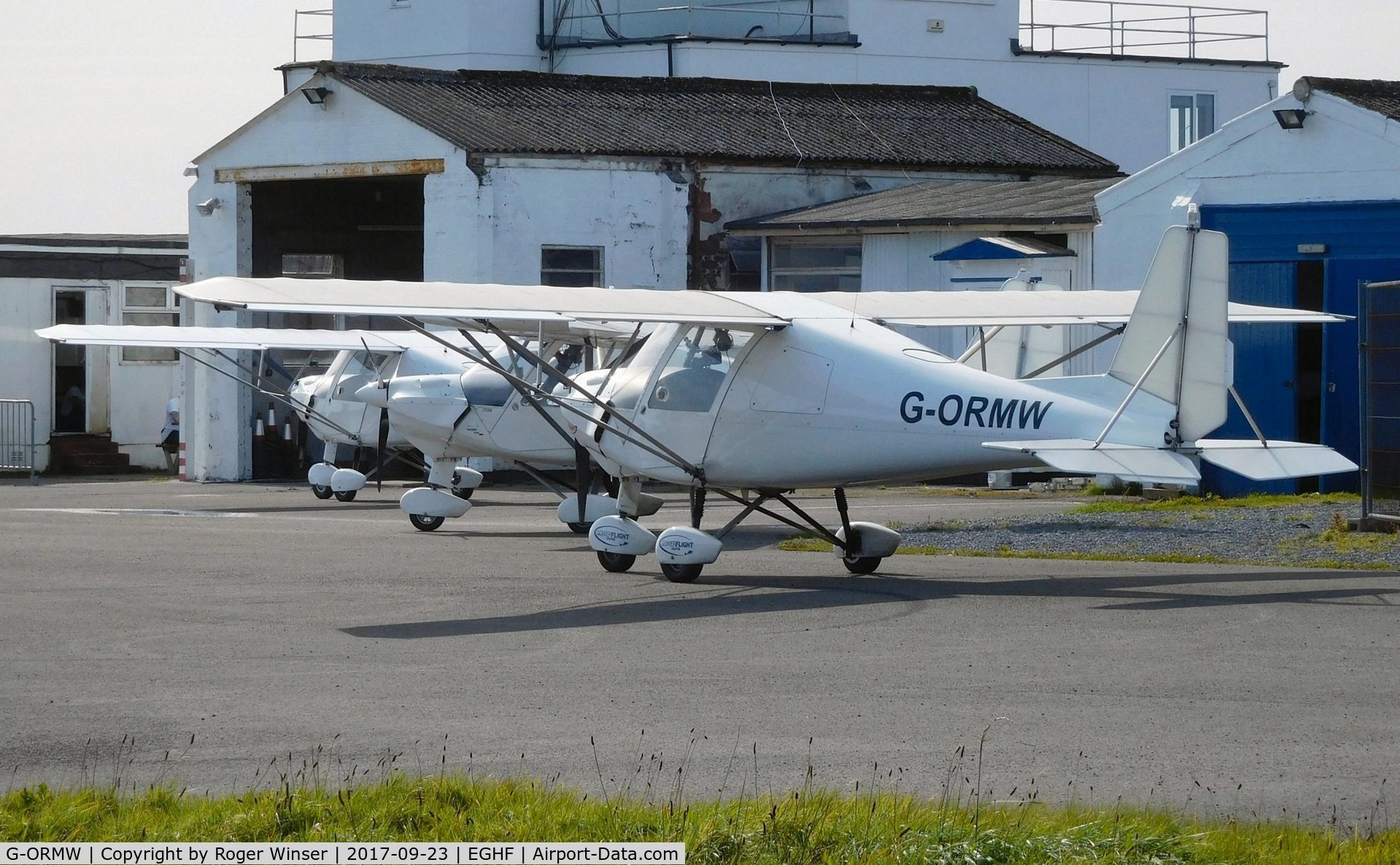 G-ORMW, 2005 Comco Ikarus C42 FB100 C/N 0501-6653, Resident C42 with the two other Ikarus C.42 aircraft operated by Gower Flight Centre.