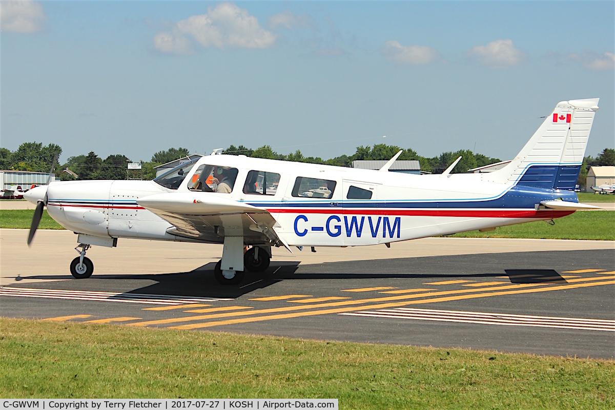 C-GWVM, 1976 Piper PA-32R-300 Cherokee Lance C/N 32R-7680100, At 2017 EAA AirVenture at Oshkosh