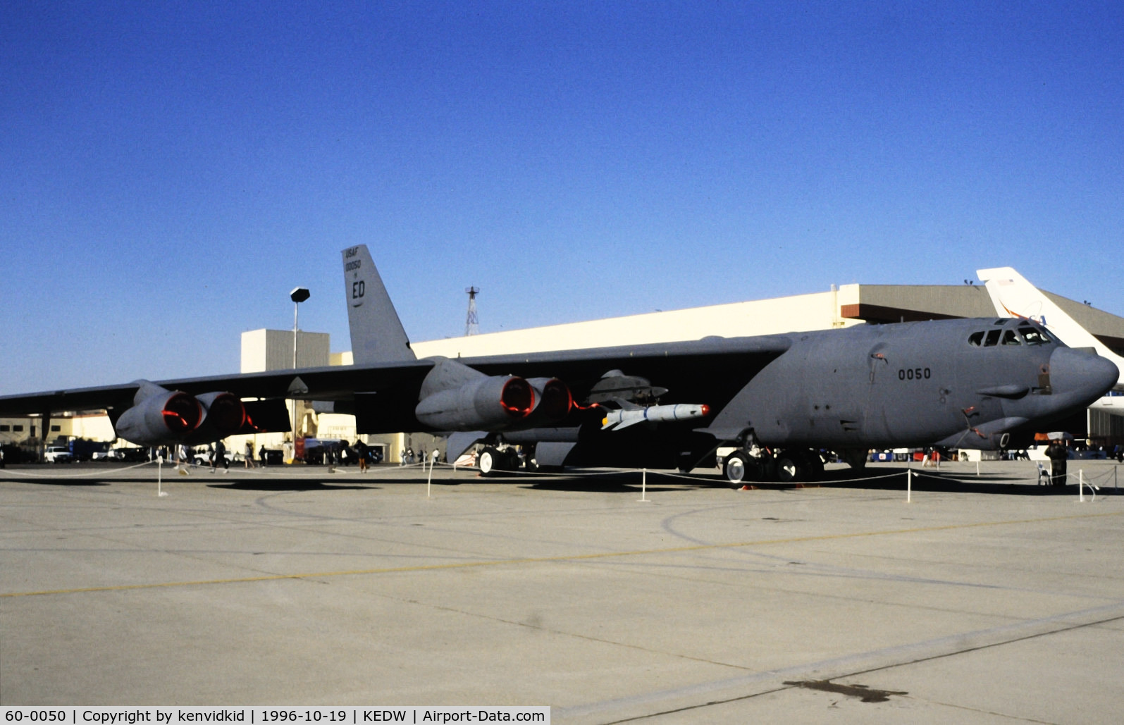 60-0050, 1960 Boeing B-52H Stratofortress C/N 464415, On static display at the Edwards Open House 1996.