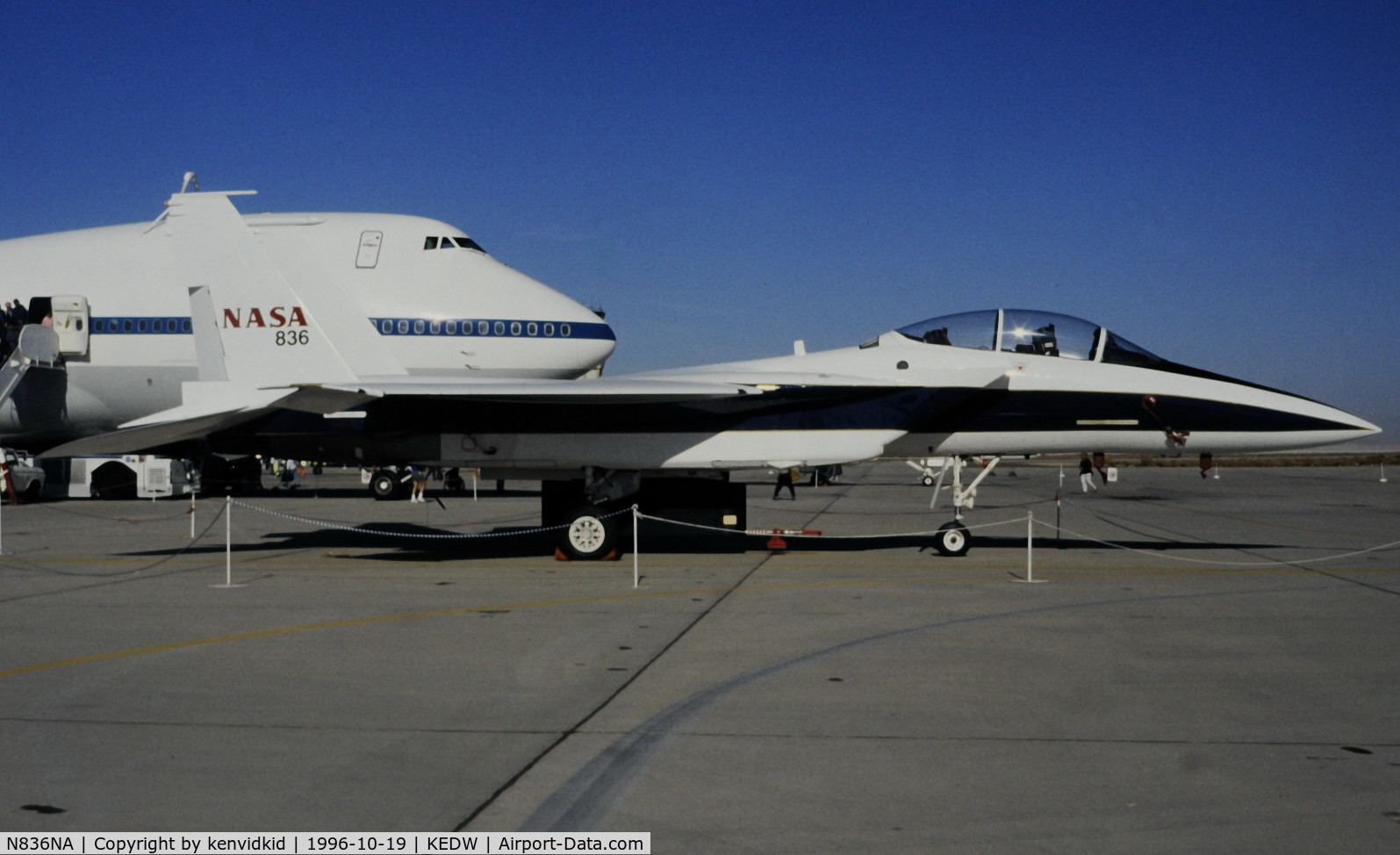 N836NA, McDonnell Douglas NF-15B Eagle C/N B-014, On static display at the Edwards Open House 1996.