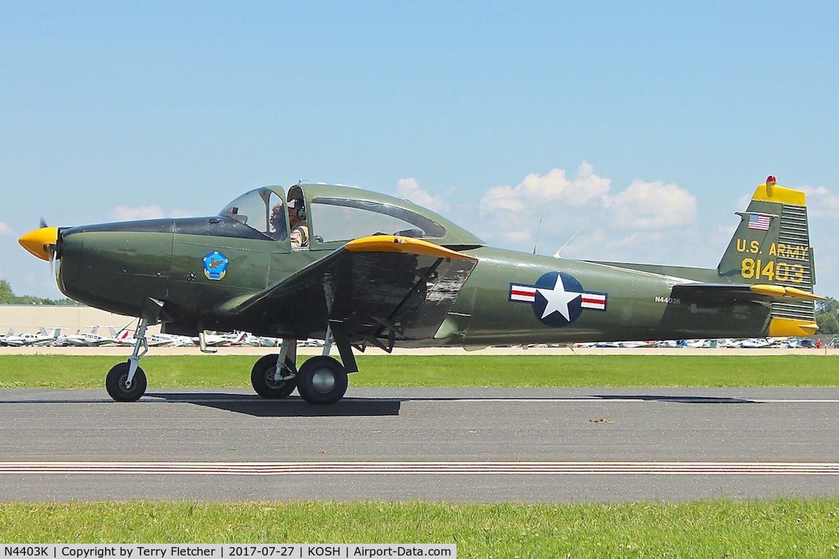 N4403K, 1948 Ryan Navion C/N NAV-4-1403, At 2017 EAA AirVenture at Oshkosh