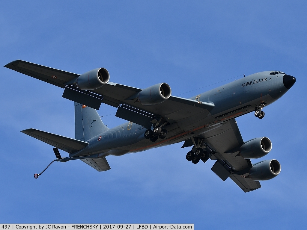 497, 1962 Boeing KC-135RG Stratotanker C/N 18480, France Air Force landing unway 23