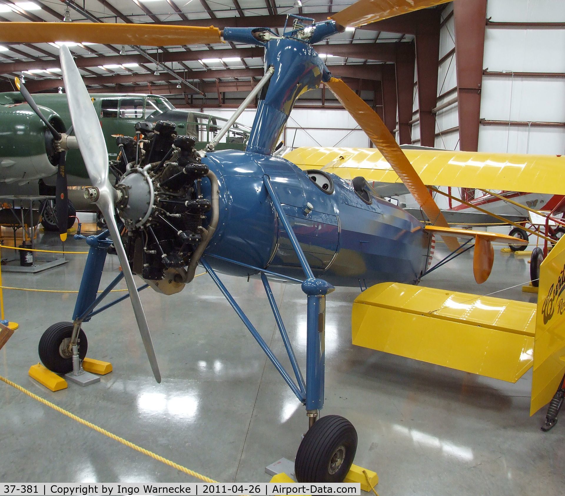 37-381, 1937 Kellett YG-1B C/N 108, Kellet KD-1A (YG-1B) at the Yanks Air Museum, Chino CA