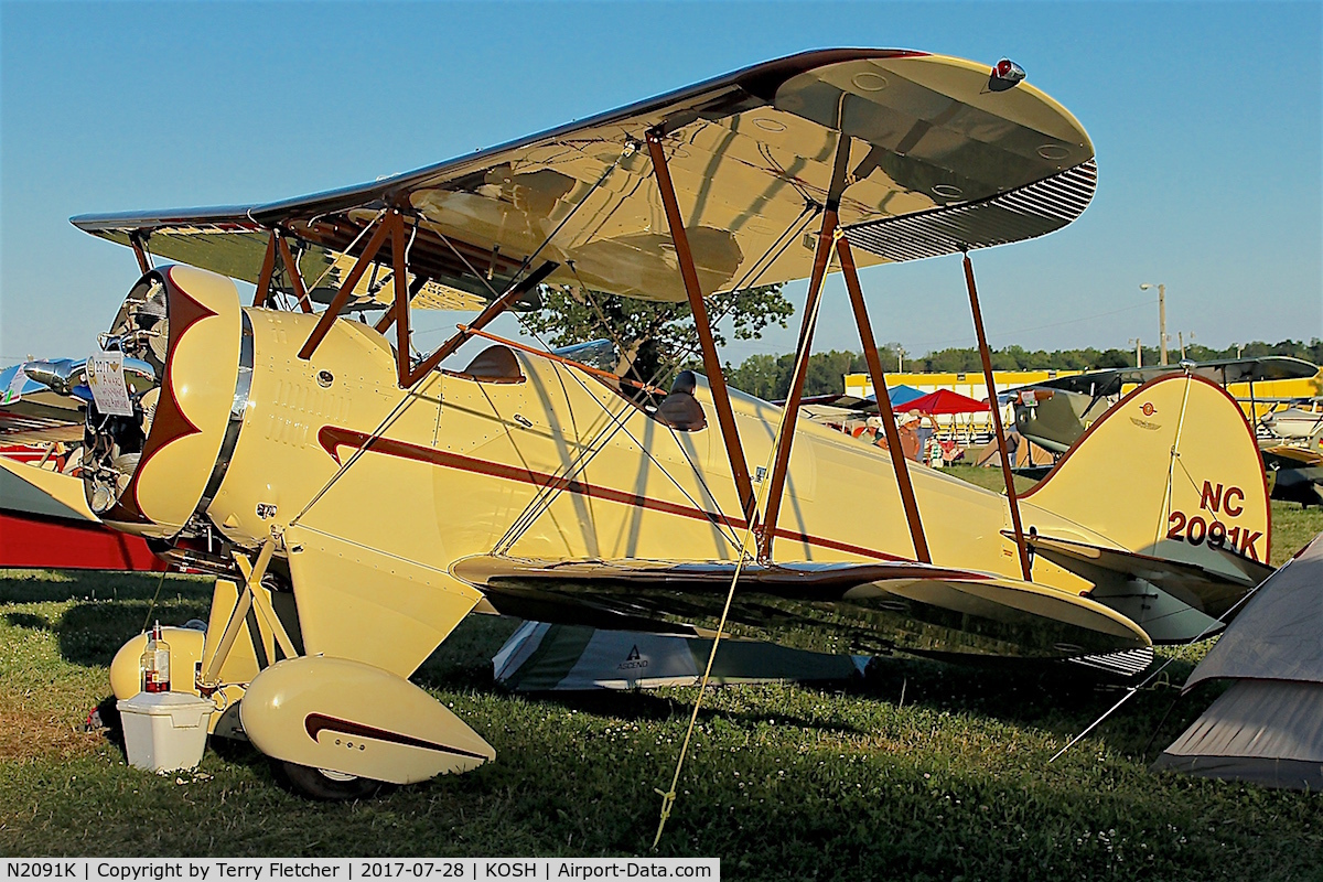 N2091K, 1932 Waco UBF C/N 3608, At 2017 EAA AirVenture at Oshkosh