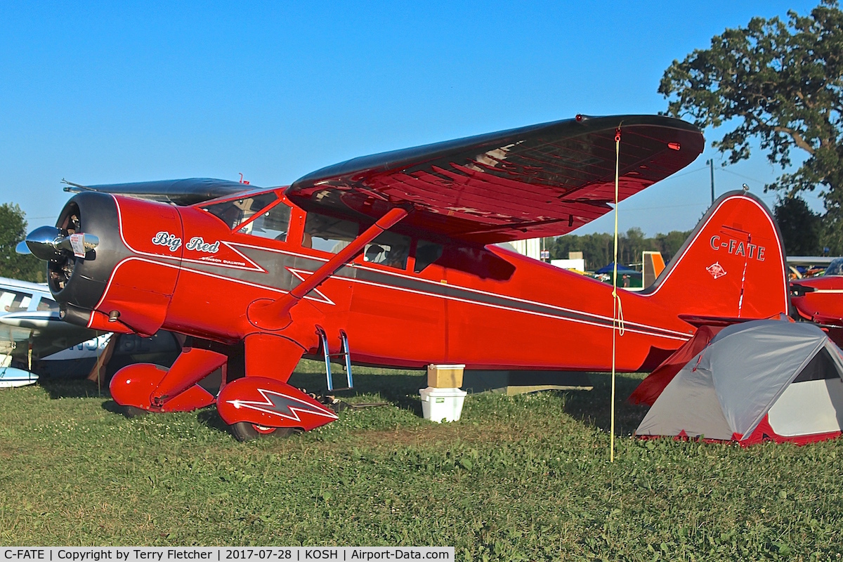 C-FATE, 1944 Stinson V77 Reliant C/N 77-291, At 2017 EAA AirVenture at Oshkosh , ex 43-44004 and FB563