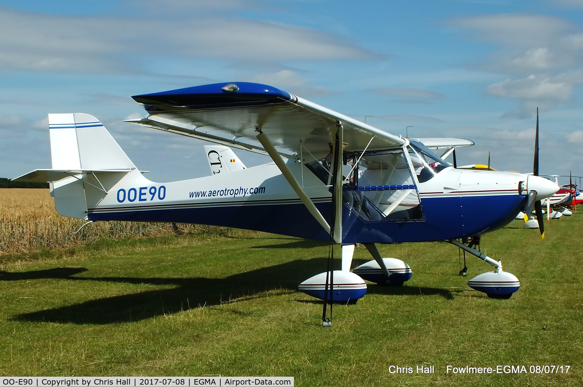 OO-E90, 2005 Aeropro Eurofox C/N 17005, at Fowlmere