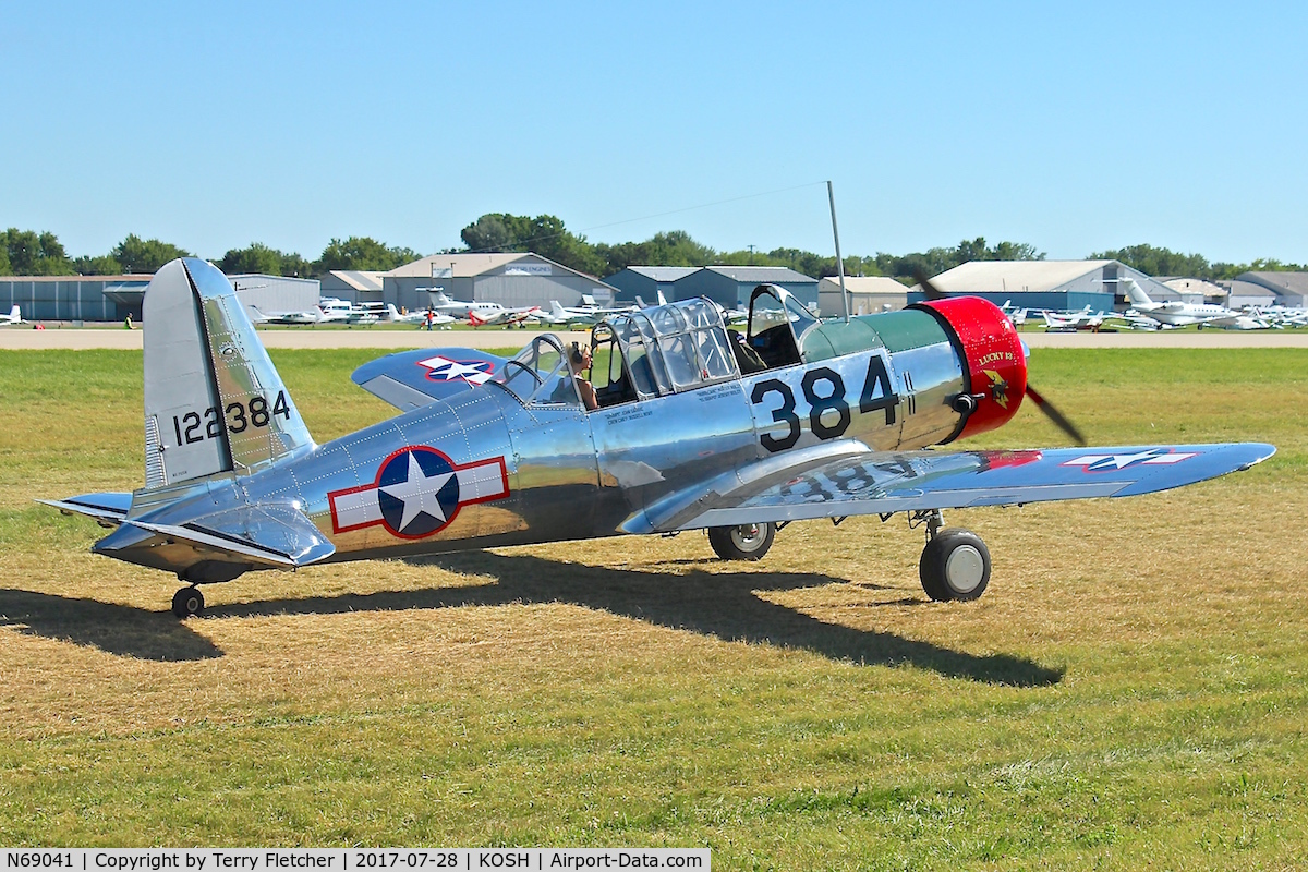 N69041, 1942 Consolidated Vultee BT-13A C/N 6462, At 2017 EAA AirVenture at Oshkosh