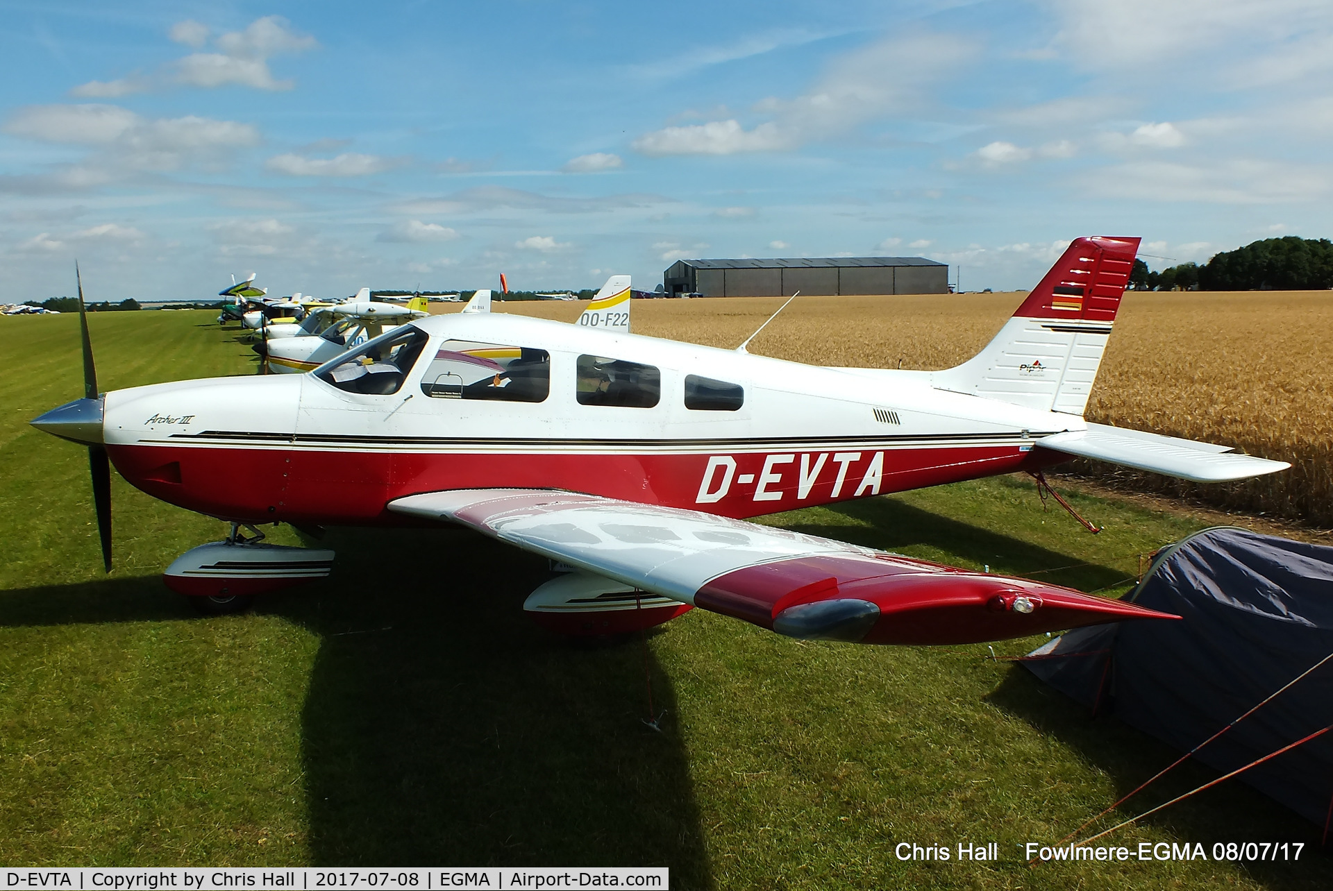 D-EVTA, Piper PA-28-181 Archer III C/N 28-43033, at Fowlmere