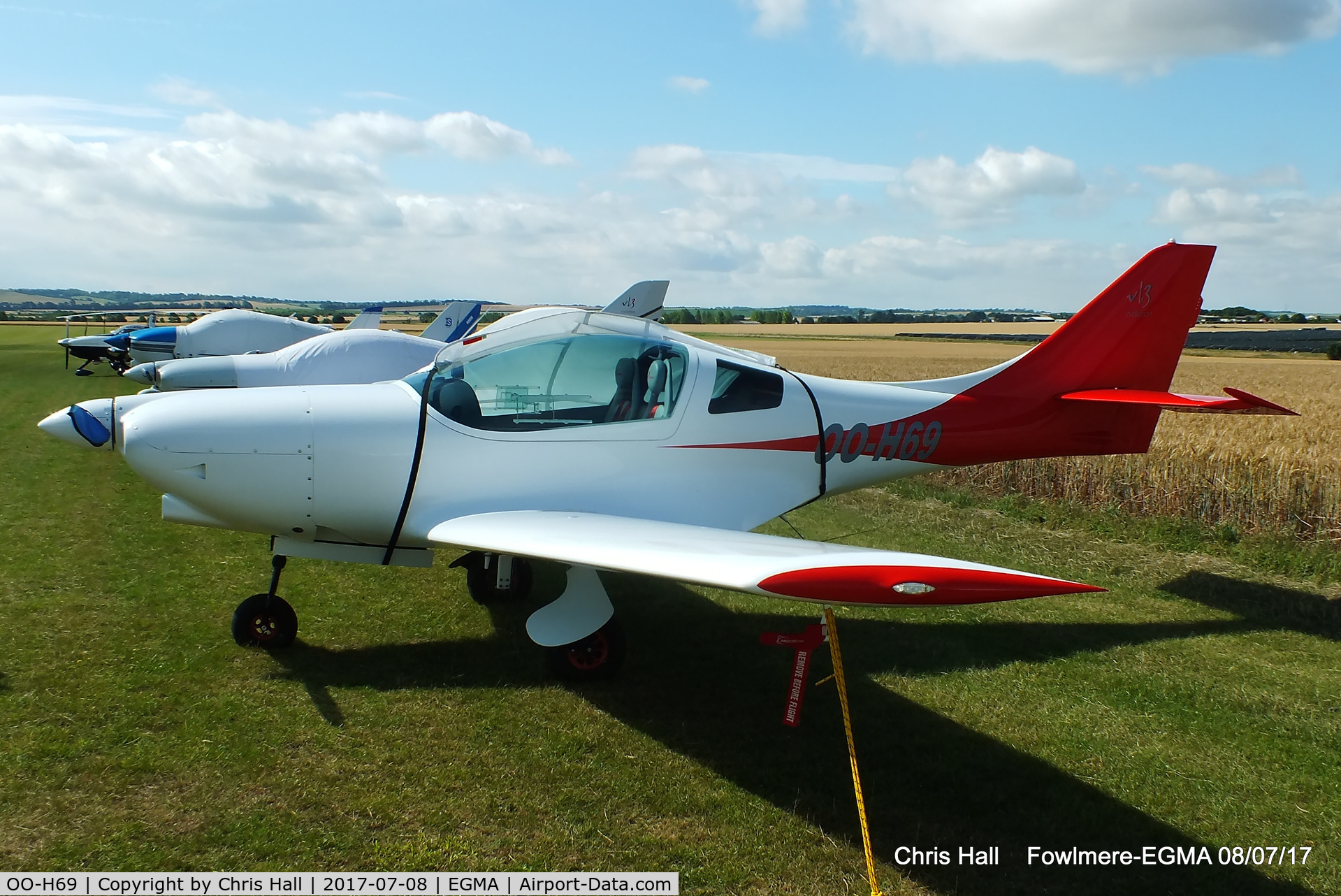 OO-H69, 2016 JMB Aircraft VL-3A Evolution C/N 199, at Fowlmere