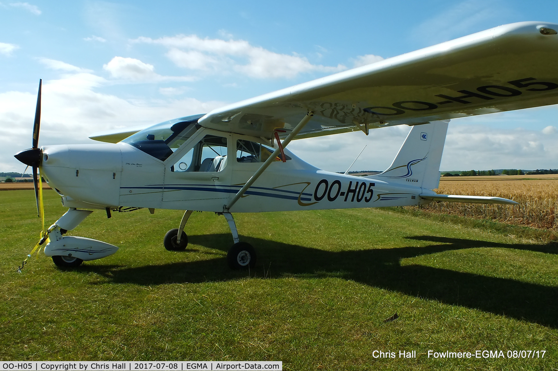 OO-H05, 2012 Tecnam P-92 Echo C/N 1425, at Fowlmere