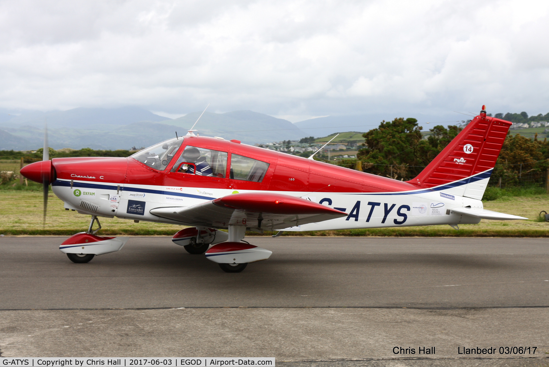 G-ATYS, 1966 Piper PA-28-180 Cherokee C/N 28-3296, Royal Aero Club 3Rs air race at Llanbedr