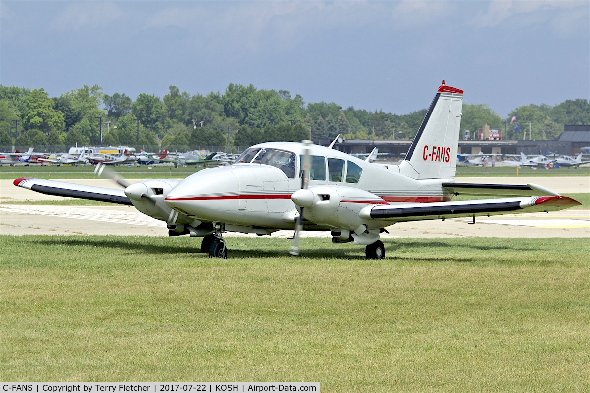 C-FANS, 1979 Piper PA-23-250 Aztec C/N 27-7954081, At 2017 EAA AirVenture at Oshkosh