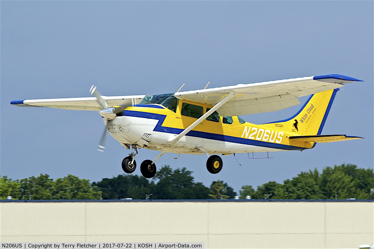N206US, 1974 Cessna U206F Stationair C/N U20602628, At 2017 EAA AirVenture at Oshkosh