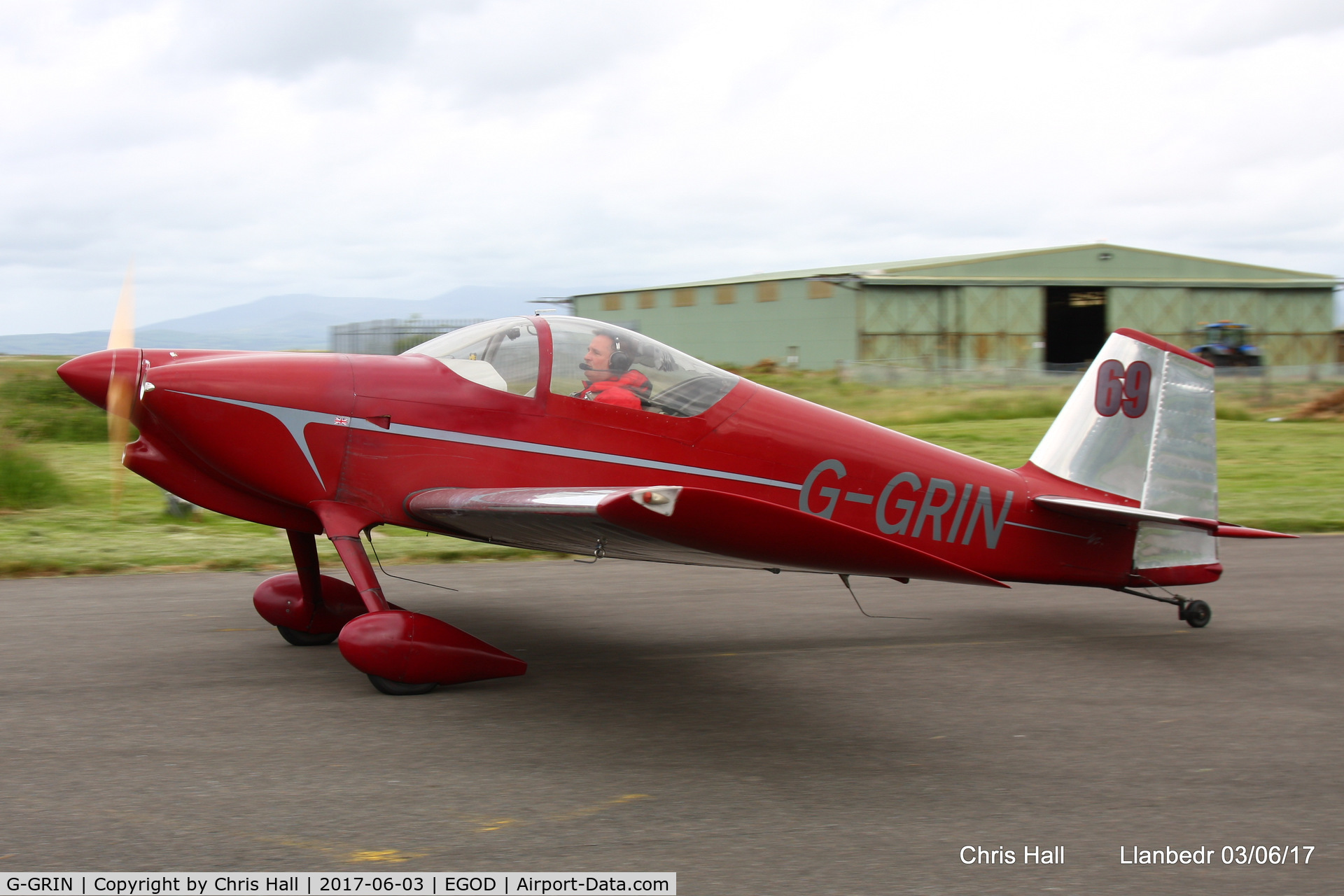 G-GRIN, 1999 Vans RV-6 C/N PFA 181-12409, Royal Aero Club 3Rs air race at Llanbedr