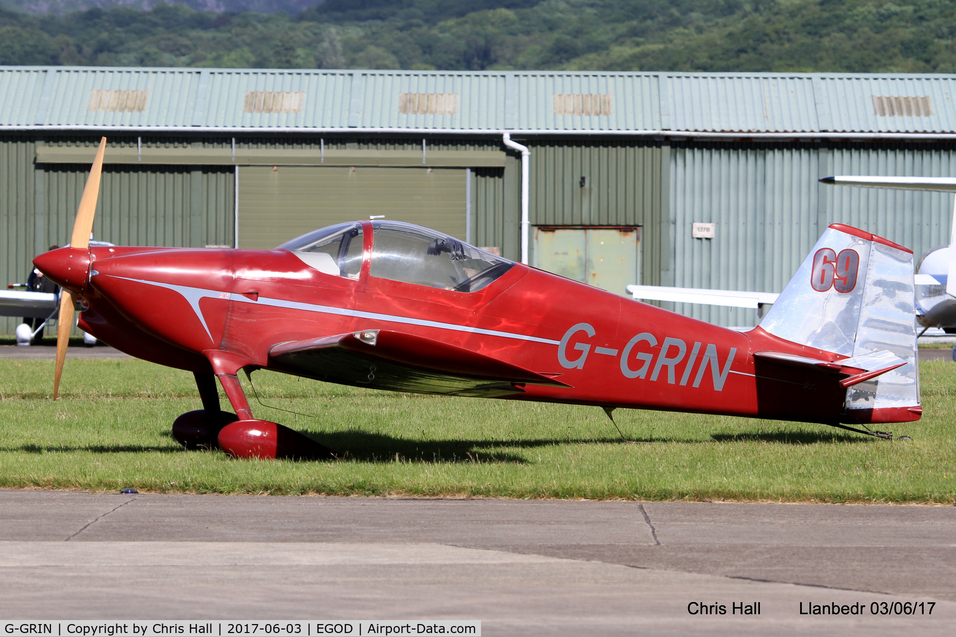 G-GRIN, 1999 Vans RV-6 C/N PFA 181-12409, Royal Aero Club 3Rs air race at Llanbedr