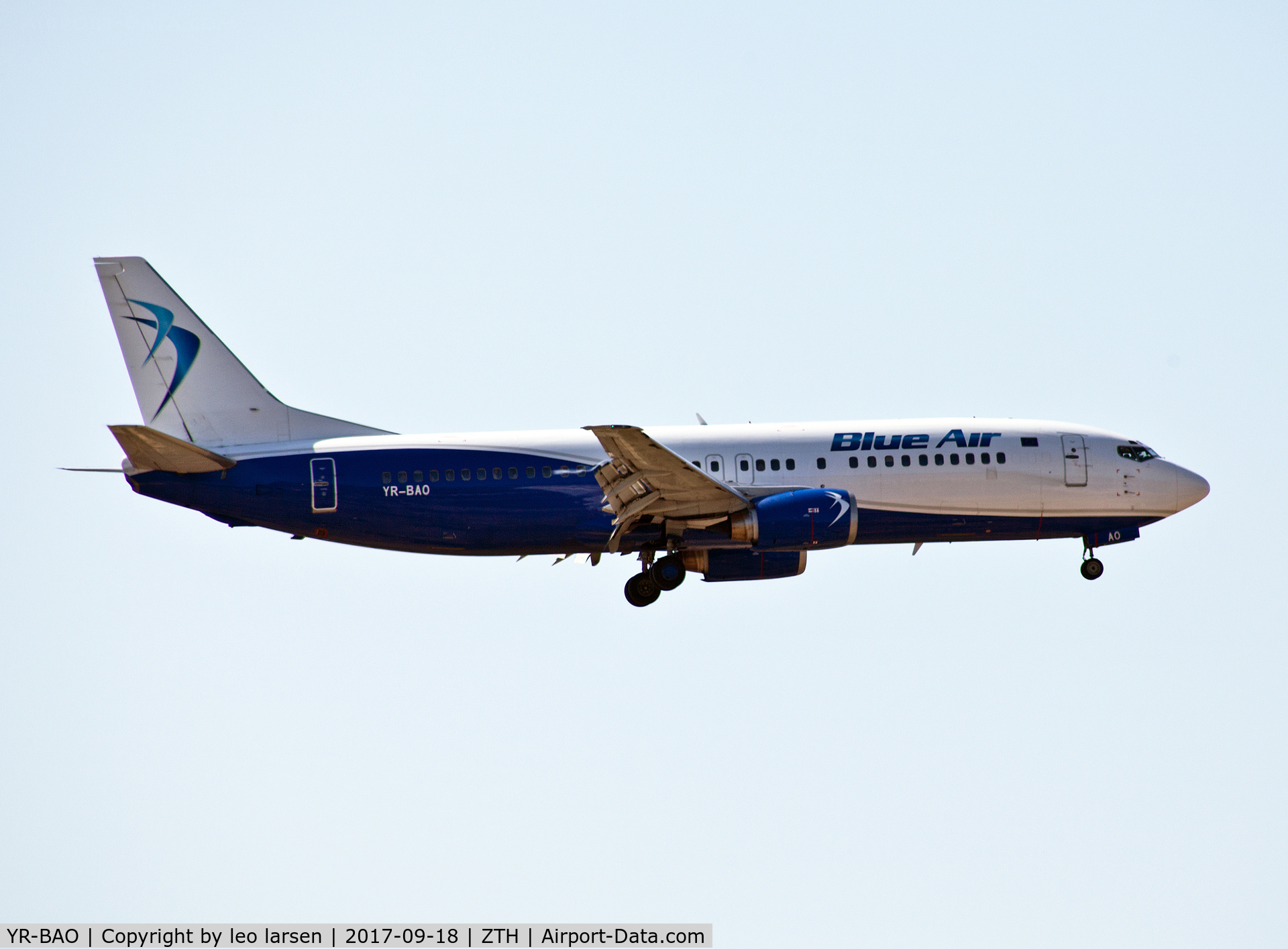 YR-BAO, 1991 Boeing 737-42C C/N 24813, Zakynthos 18.9.2017