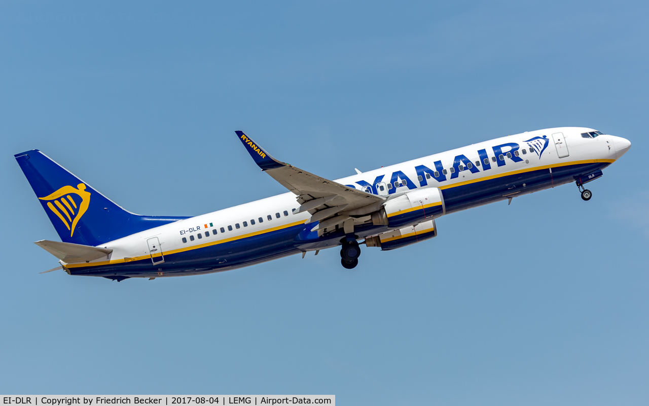 EI-DLR, 2006 Boeing 737-8AS C/N 33596, departure from Malaga