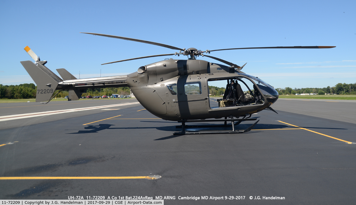 11-72209, 2011 Eurocopter UH-72A Lakota C/N 9478, At Cambridge MD.