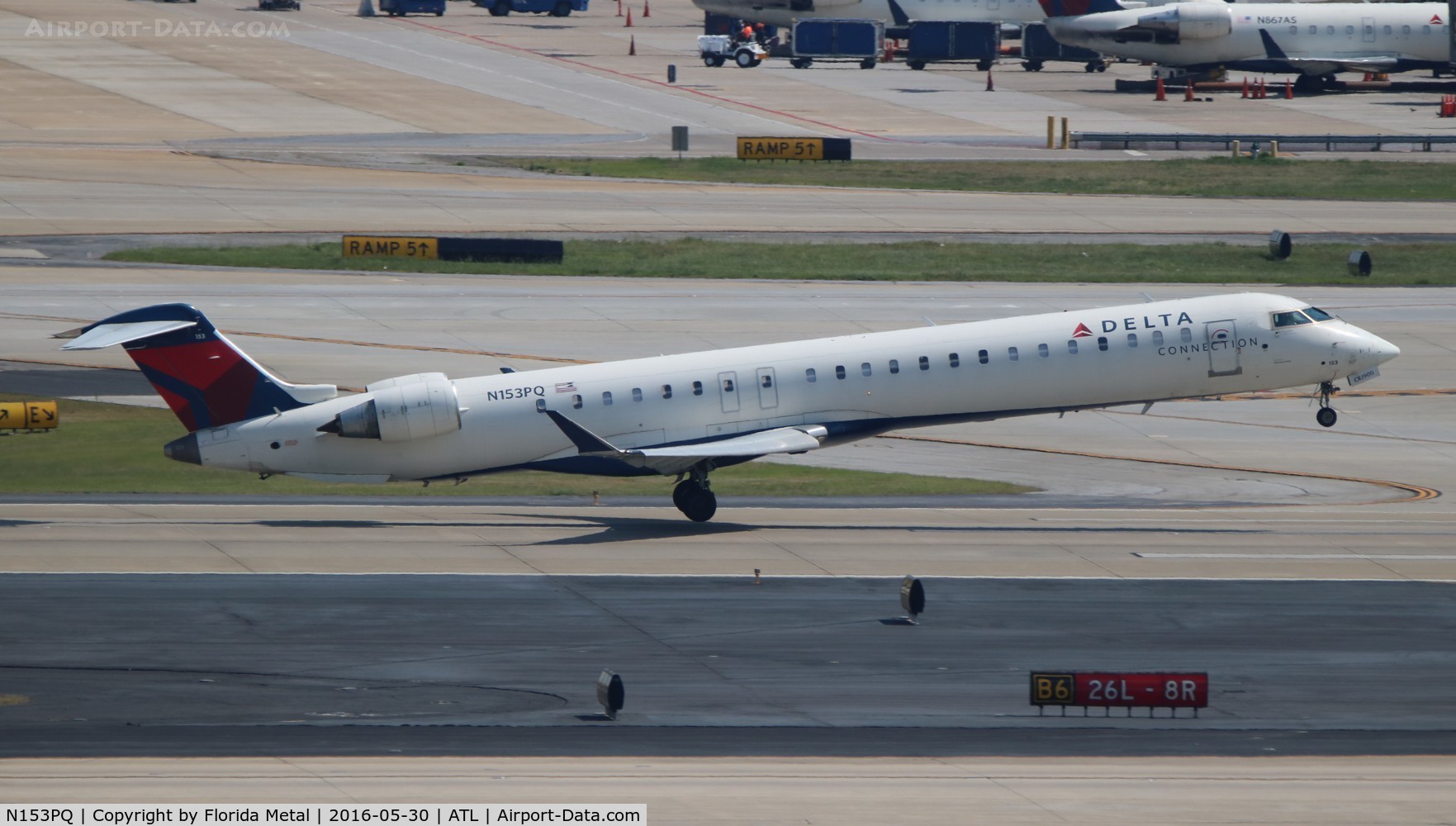 N153PQ, 2007 Bombardier CRJ-900ER (CL-600-2D24) C/N 15153, Delta Connection