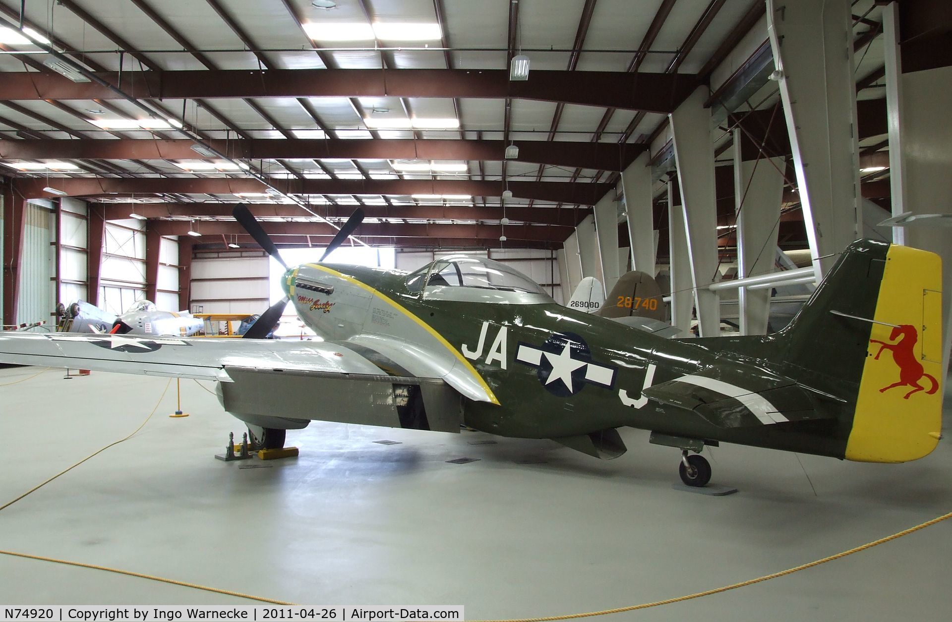 N74920, 1944 North American/aero Classics P-51D C/N 44-74910, North American (aero Classics) P-51D Mustang at the Yanks Air Museum, Chino CA