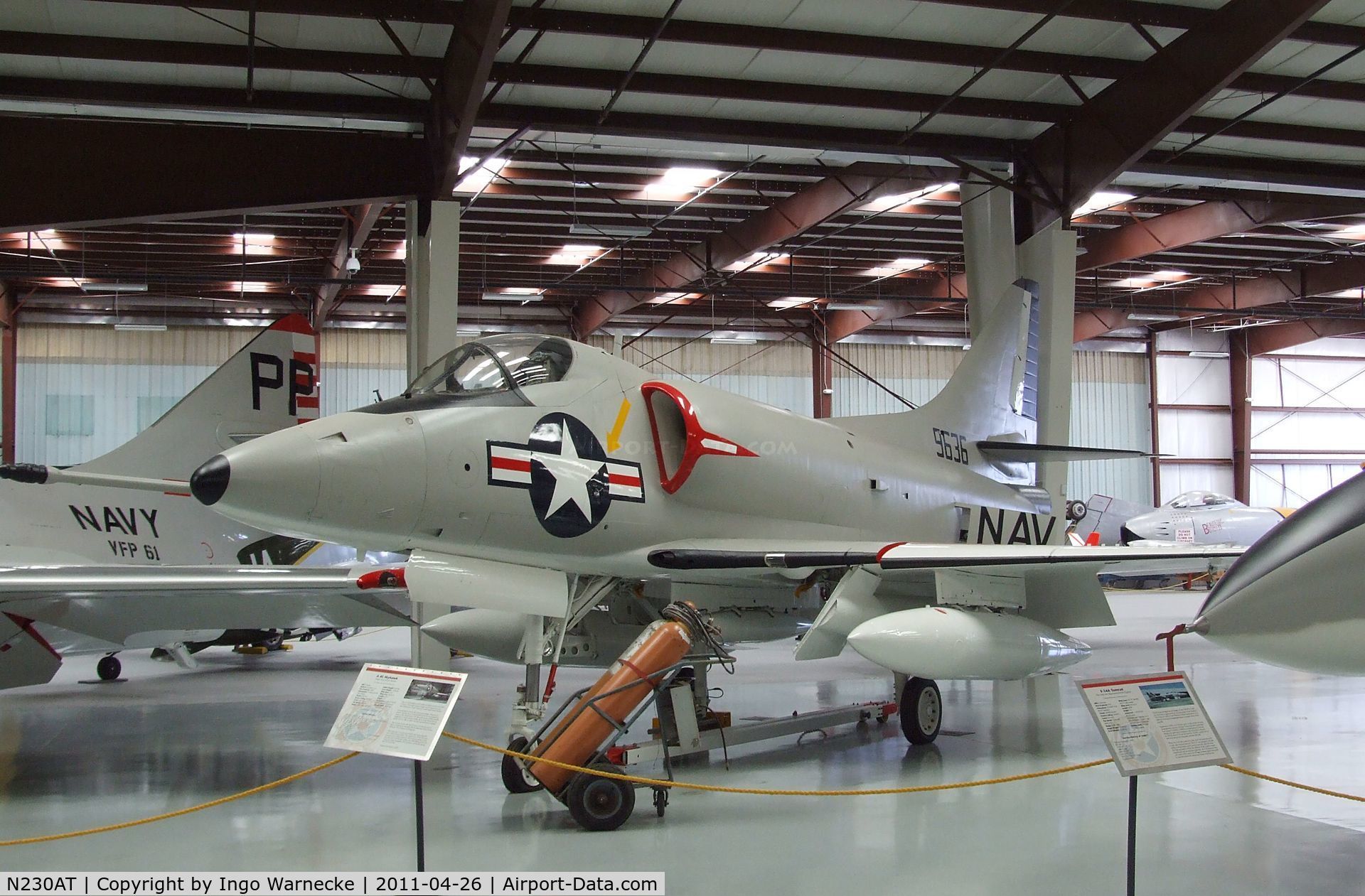 N230AT, Douglas A-4L Skyhawk C/N 12961, Douglas A-4C Skyhawk at the Yanks Air Museum, Chino CA