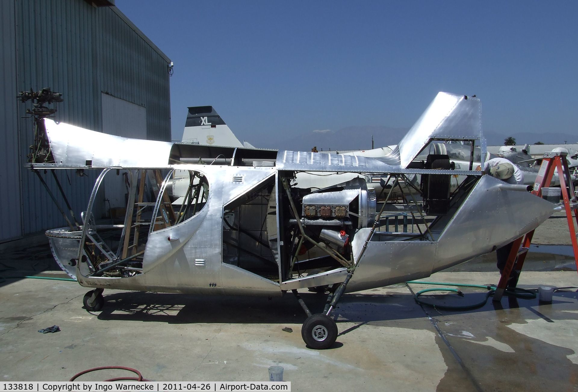 133818, 1952 McCulloch XHUM-1 C/N 1001, McCulloch XHUM-1, being restored at the Yanks Air Museum, Chino CA